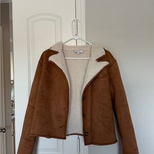 RIHOAS Brown and Cream Jacket